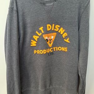 Limited Edition Disney Employee Center Walt Disney Productions Gray Sweatshirt